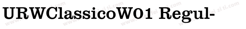 URWClassicoW01 Regul字体转换